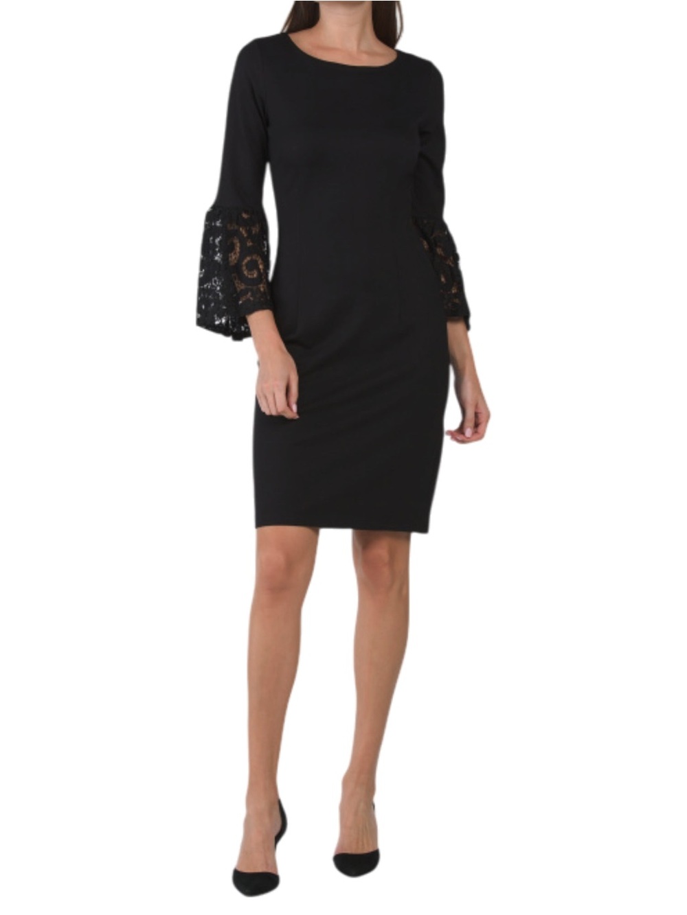 Like New Nanette Lepore Lace Bell Sleeve Cocktail Mini Dress